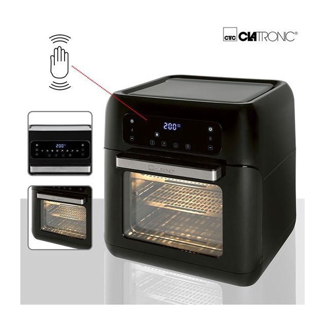 Four À Air Chaud 11L 1500W Clatronic FR 3747H Noir