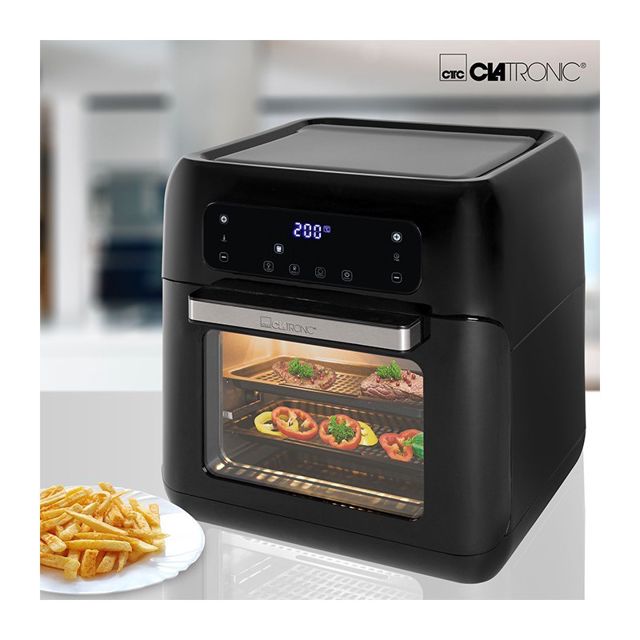 Four À Air Chaud 11L 1500W Clatronic FR 3747H Noir