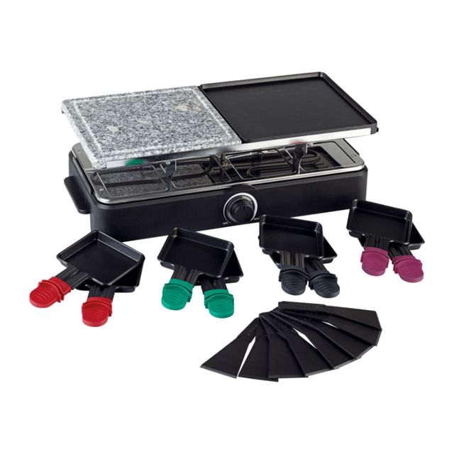 Quigg grill avec 08 raclettees électrique 1400watt