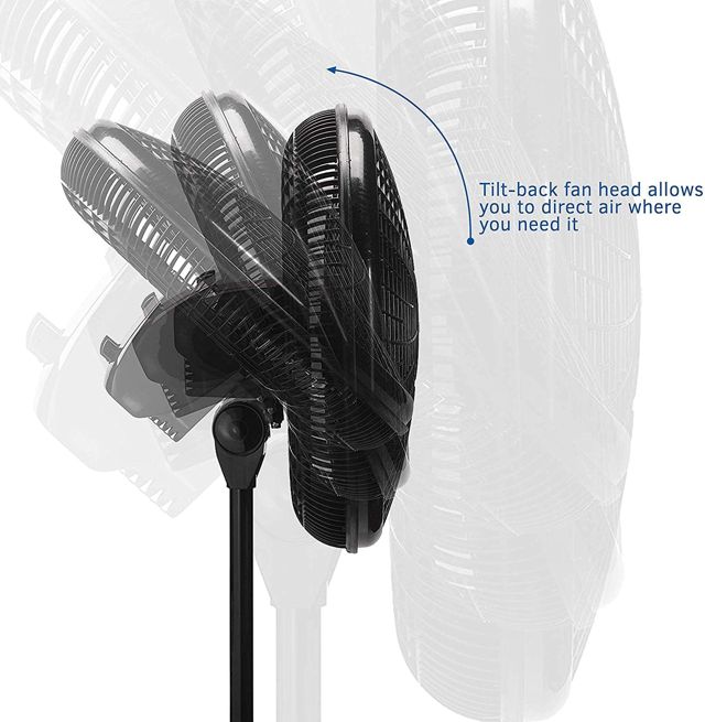 Sonashi Ventilateur sur pied 16 pouces SF-8027SR