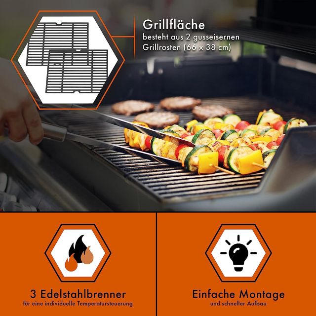 ProfiCook Barbecue à gaz PC-GG 1219