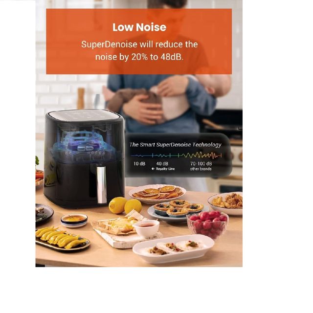 Royalty Line friteuse à air chaud digital 3.5L AF-5605D