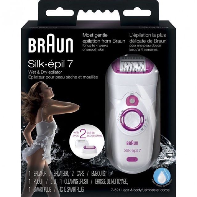 Braun Silk-Epil 7 épilateur humide et sec se 7521