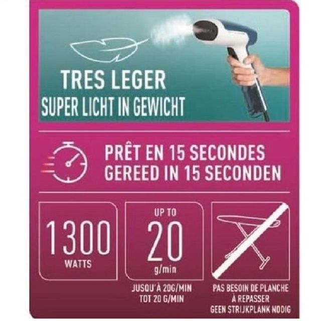 Tefal défroisseur à main 1300w DT6130C0