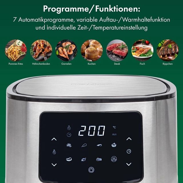 Proficook friteuse à air 5.5 litres 1400w pc-fr1239 H