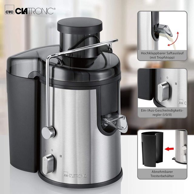 Clatronic centrifugeuse automatique AE 3666 noir