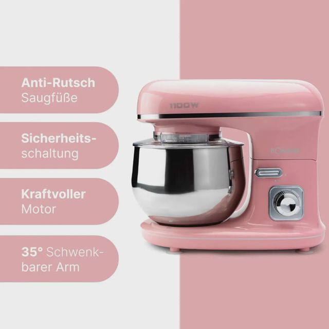 Bomann pétrin KM 6030 CB 5L 1100W pink