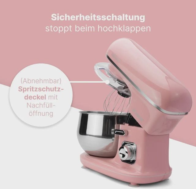 Bomann pétrin KM 6030 CB 5L 1100W pink