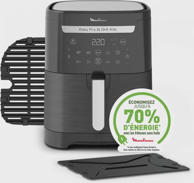 Moulinex friteuse Easy Fry & Grill 2en1 6.5L EZ801D10