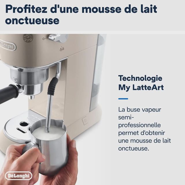 DeLonghi cafetiere dedica pompe metalic  EC785.BG