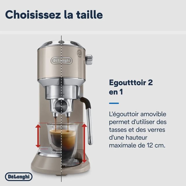 DeLonghi cafetiere dedica pompe metalic  EC785.BG