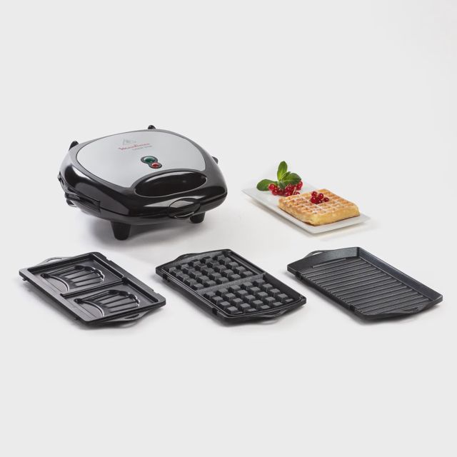 Moulinex Gaufrier 3-en-1 SW611812 Croque & Grill