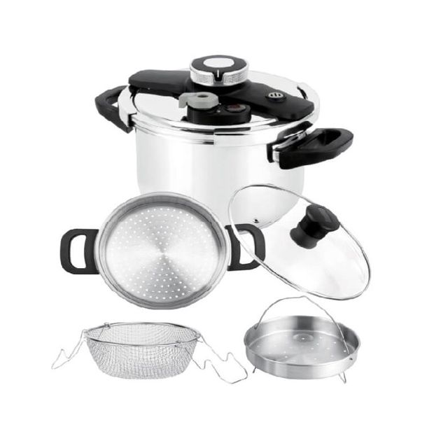 Elseb Cocotte 7 Litres – 8 pièces Inox 18/10
