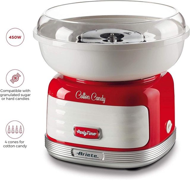 Ariete barbe à papa 2973 Rouge 500 Watts