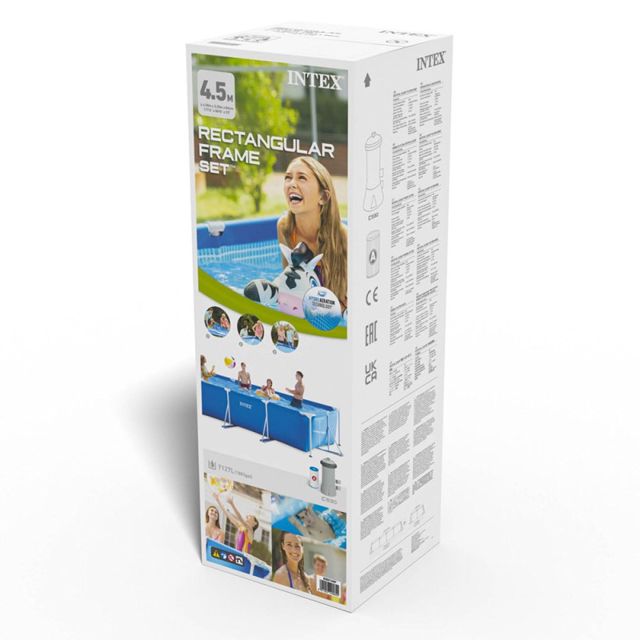 Intex piscine avec pompe  4.5x2.2x0.84m 28274
