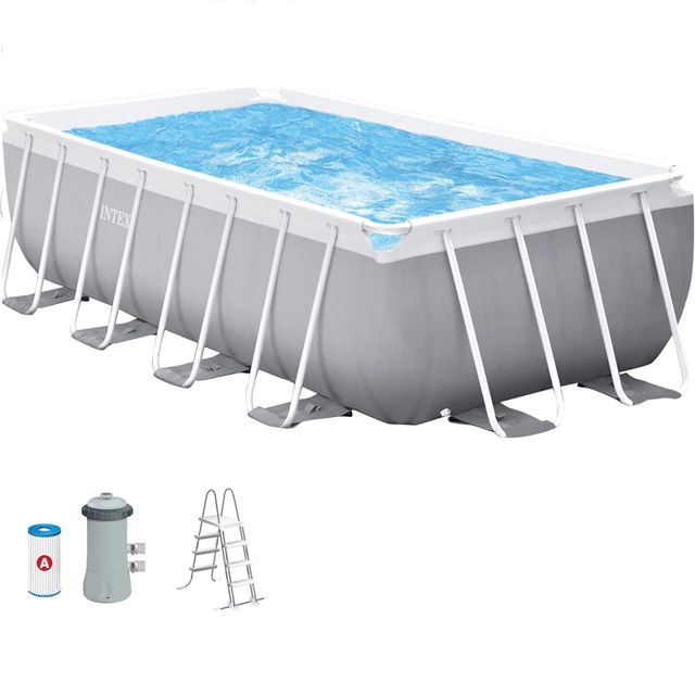 Intex piscine avec échell et pompe 4x2x1m 26790