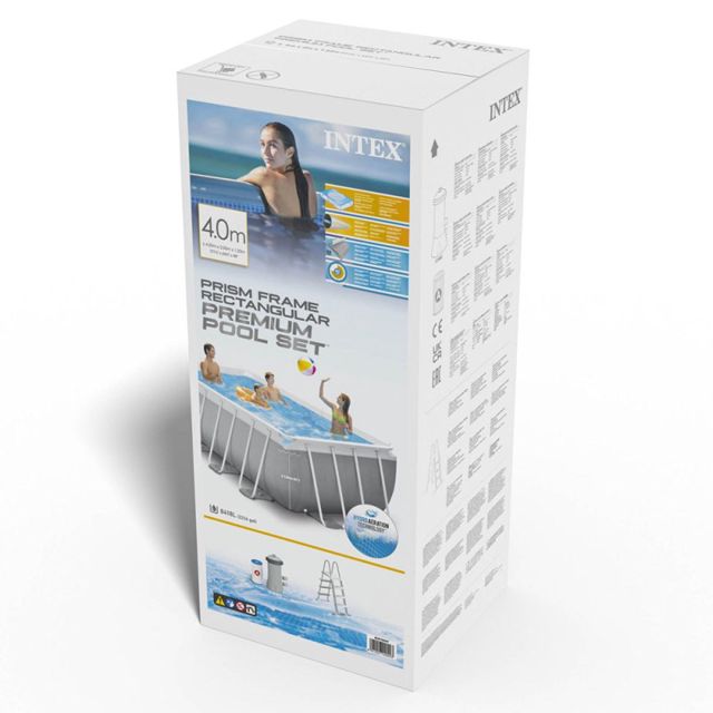 Intex piscine échell et pompe 4.57x1.22xm 26726