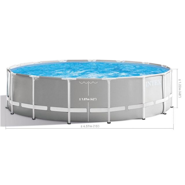 Intex piscine échell et pompe 4.57x1.22xm 26726