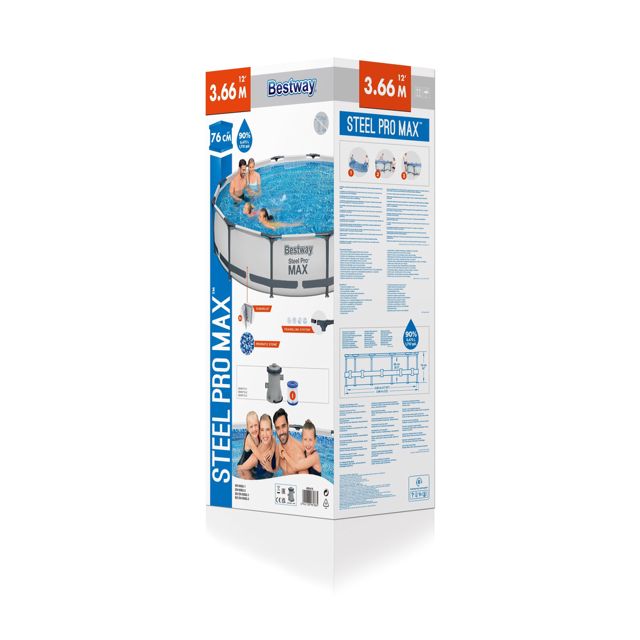 Bestway piscine avec pompe 366x76cm 56416