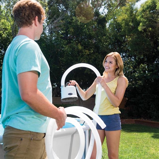 Intex pompe vide de piscine 3.6m3/h 28606