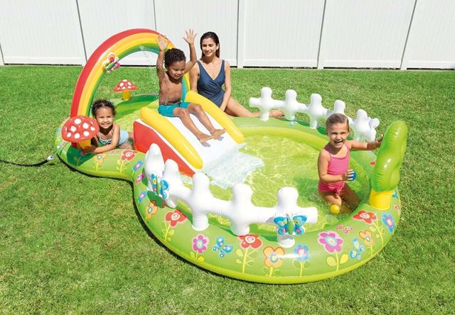 Intex piscine aire de jeux gonflable mon jardin 57154