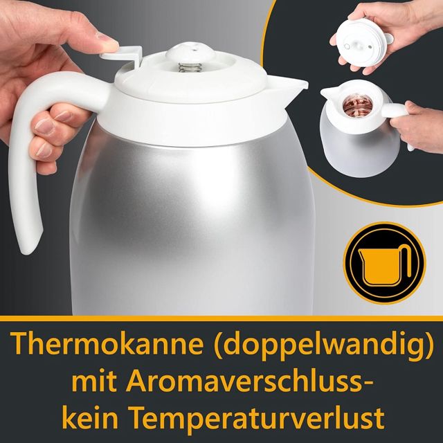 Bomann machine à café cafetière thermos ka 168 cb