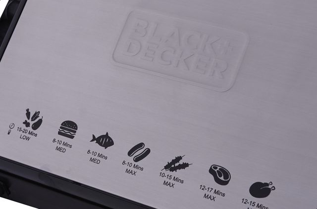 Black&amp;Decker grill panineuse 2000 watts CG2000-B5