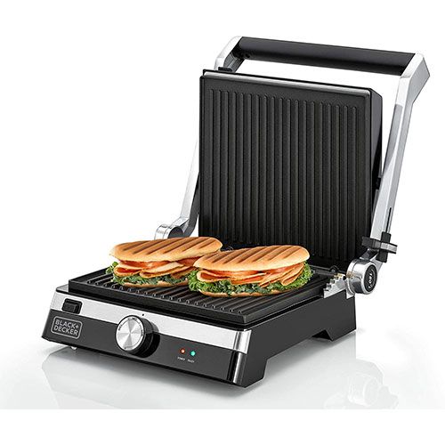 Black&amp;Decker grill panineuse 2000 watts CG2000-B5