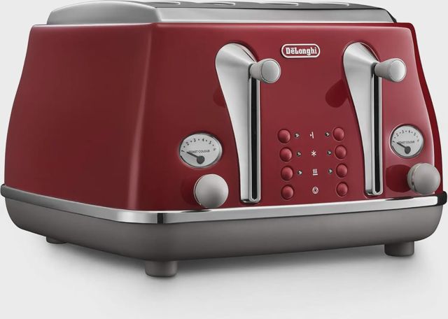 Delonghi grille-pain 4 tranches icona CTOC4003.R