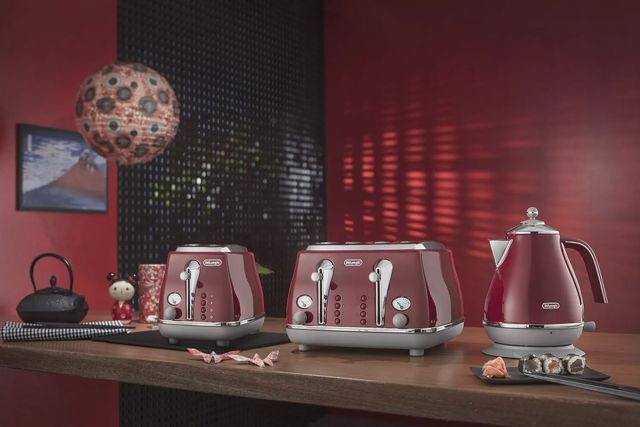 Delonghi grille-pain 4 tranches icona CTOC4003.R