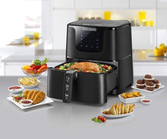 Black&Decker airfryer friteuse digital 5.8L 1700w AF700-B5