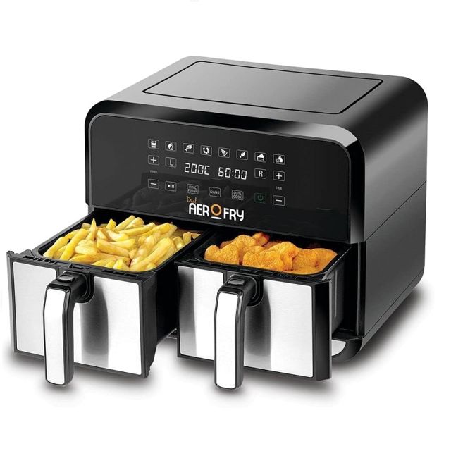 Black & Decker airfryer friteuse double zone 8L DZAF1700-B5