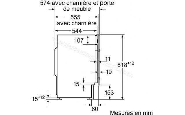 Siemens Lave linge encastrable IQ700 wi14w549ff 8kg
