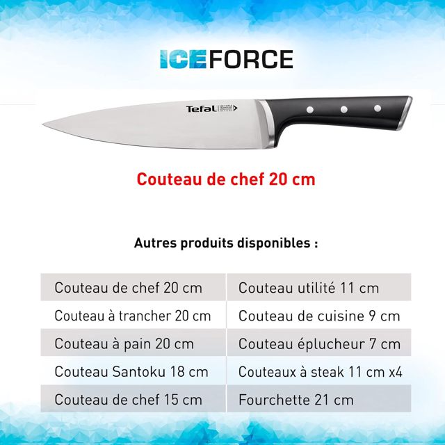 Tefal couteau ingenio ice force k2320514