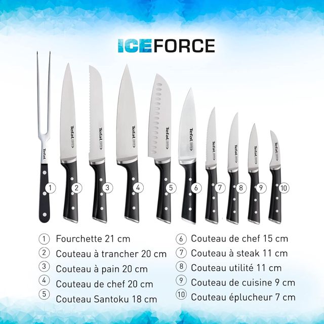 Tefal couteau ingenio ice force k2320514