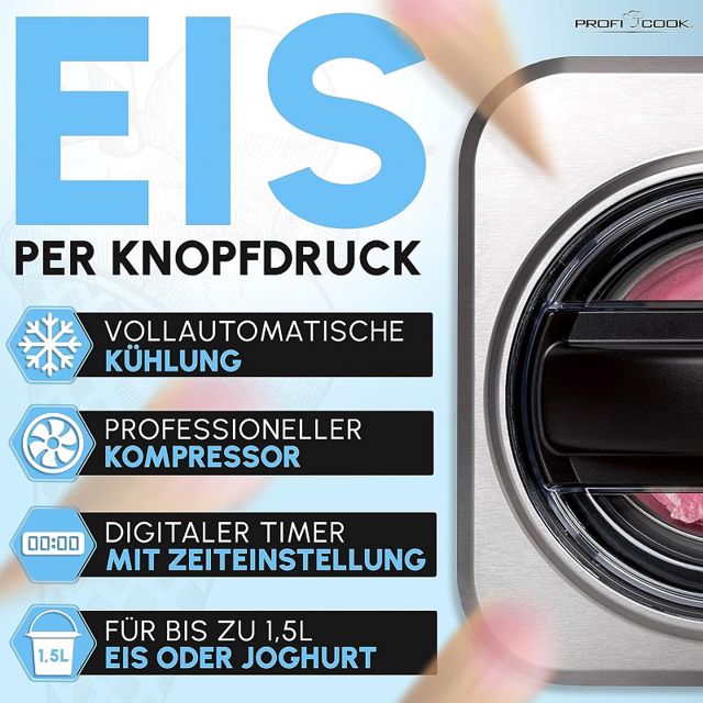 ProfiCook yaourtière et sorbetière PC-ICM 1268