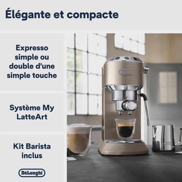 Delonghi cafétiere dedica arte EC885.M metal