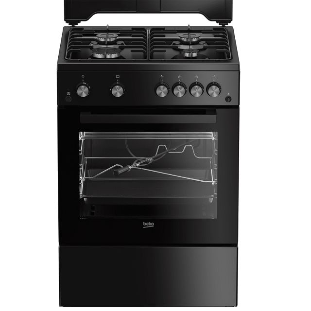 Beko cuisinière pose libre gaz 60 cm fsgtr62210gbcs