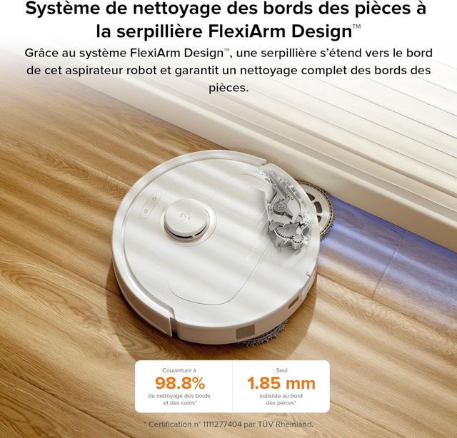 Roborock Qrevo Pro aspirateur robot blanc