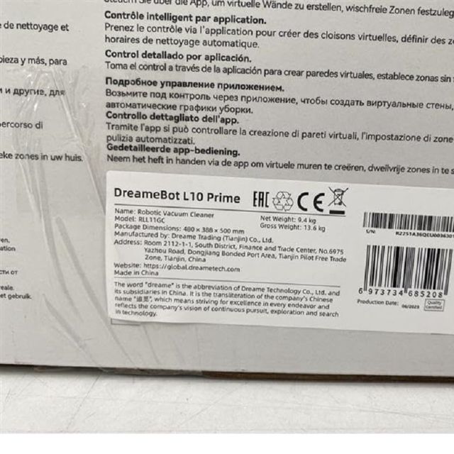 DreameBot L10 Prime robot aspirateur laveur