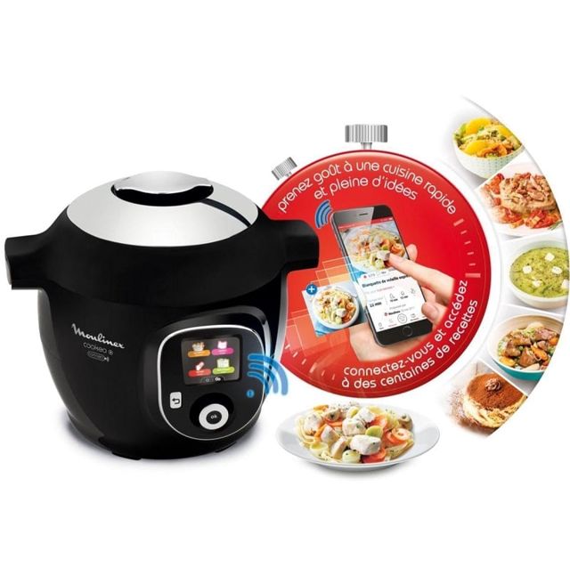 Moulinex cookeo connecté Bluetooth noir CE867810