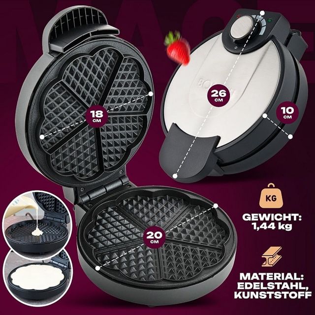 Bomann gaufrier electrique WA 1365 CB