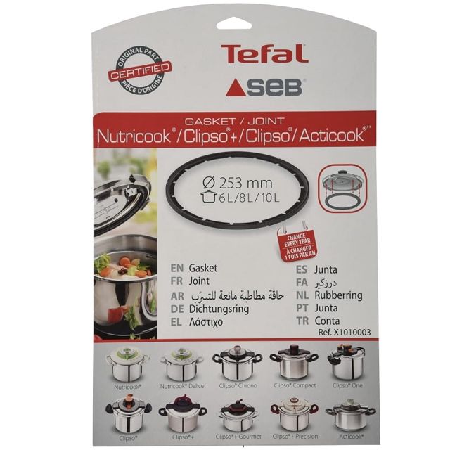 Tefal Seb joint autocuiseur 6L 8L 10 L X1010003