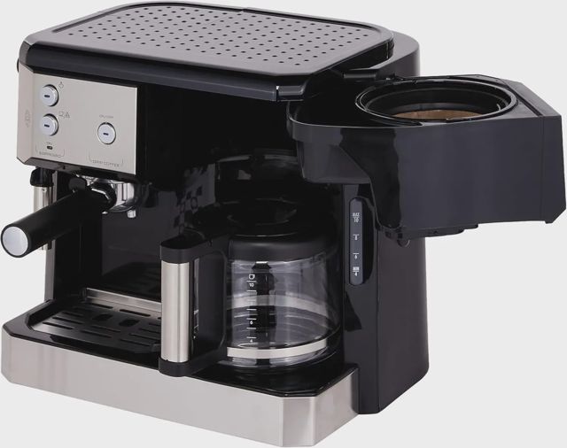 Delonghi machine à café cafétiere métallique 2en1 BCO421.S