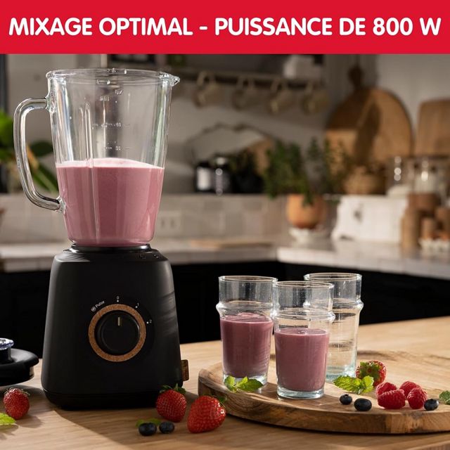 Moulinex blender eco conçu noir LM46EN10