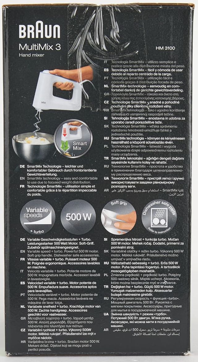 Batteur à main braun multimix HM3100