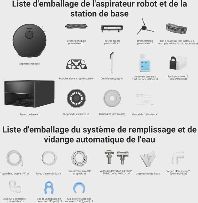 ROBOT ASPIRATEUR LAVEUR DREAM X40 ULTRA