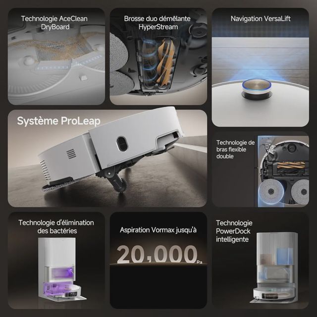 Dreame X50 Ultra Complete Robot Aspirateur avec Station