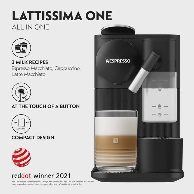 Delonghi cafétière nespresso lattissima one evo EN510.B