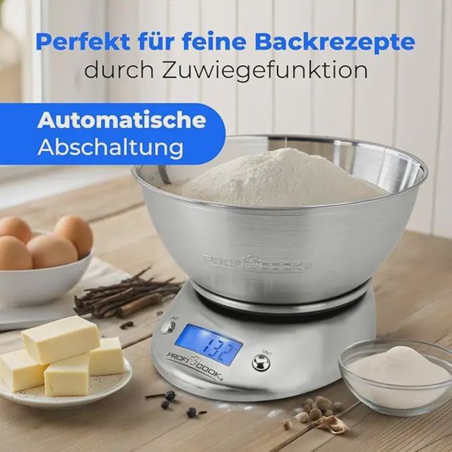ProfiCook Balance de Cuisine PC-KW 1040 avec Bol Inox